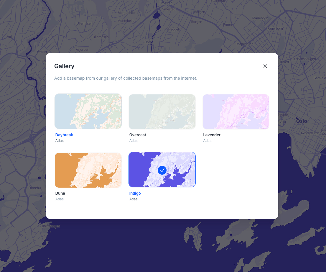 Basemap Gallery