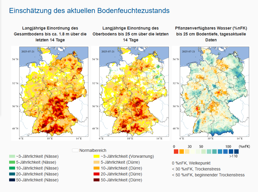 Dürremonitor Deutschland