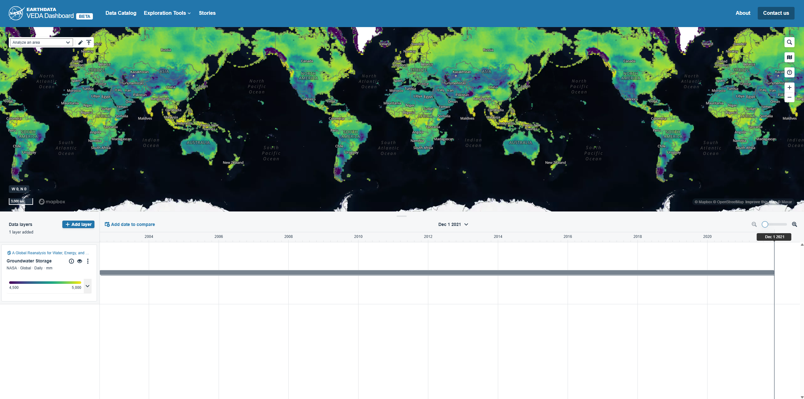 NASA Earthdata VESA Dashboard