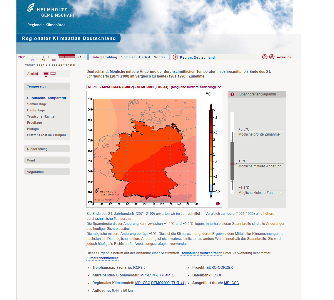 Regionaler Klimaatlas Deutschland