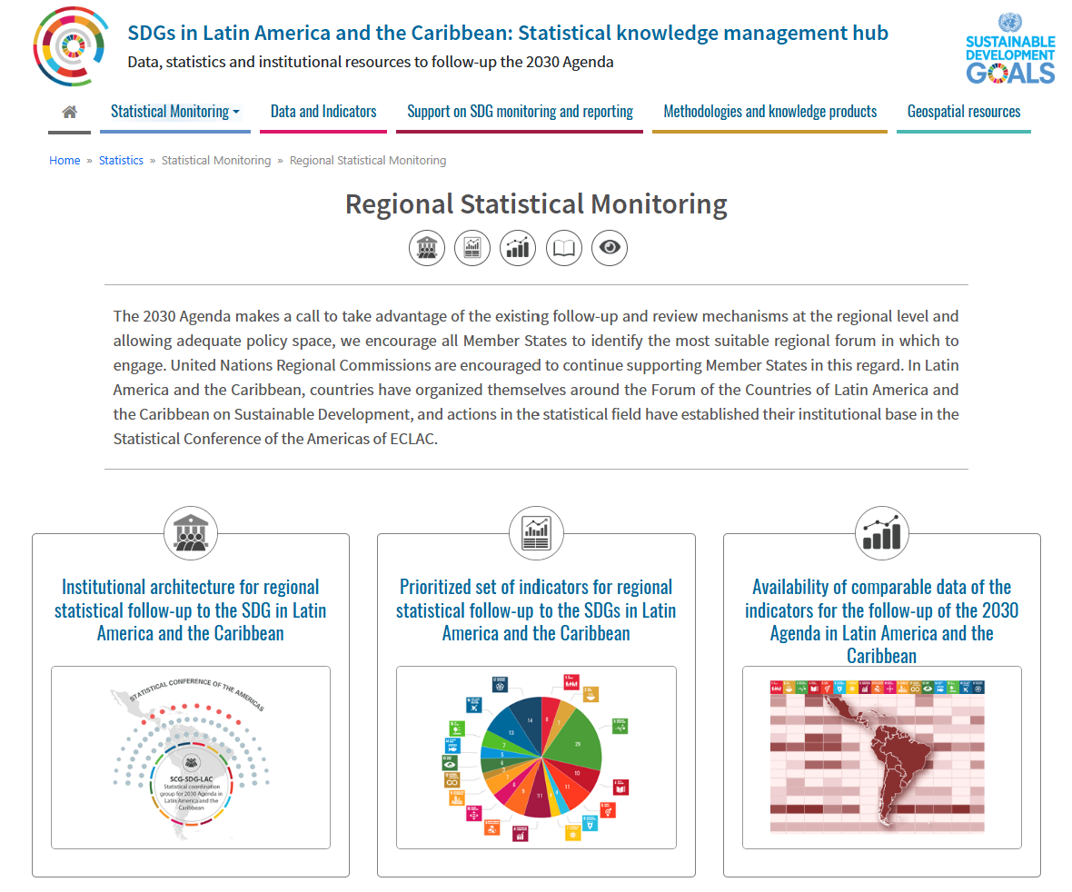 SDGs in Latin America and the Caribbean: Statistical Knowledge Management Hub