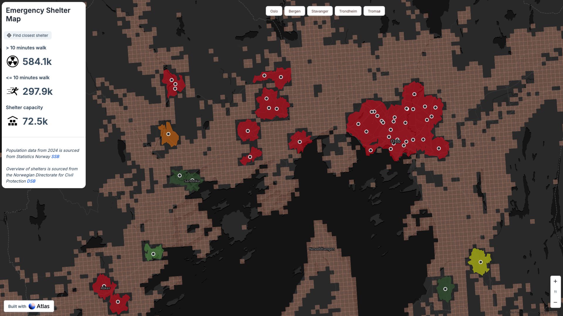 Emergency Shelter Map