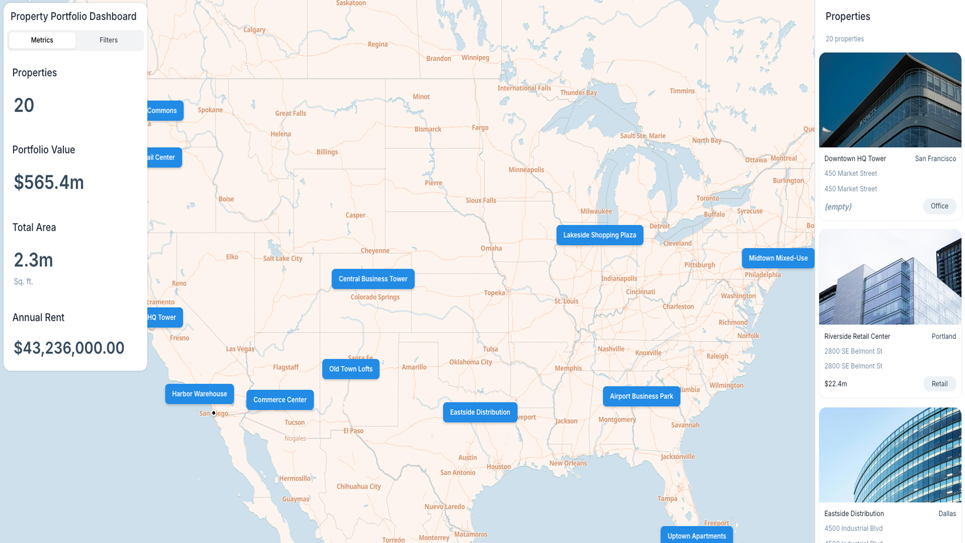 Property Portfolio Dashboard