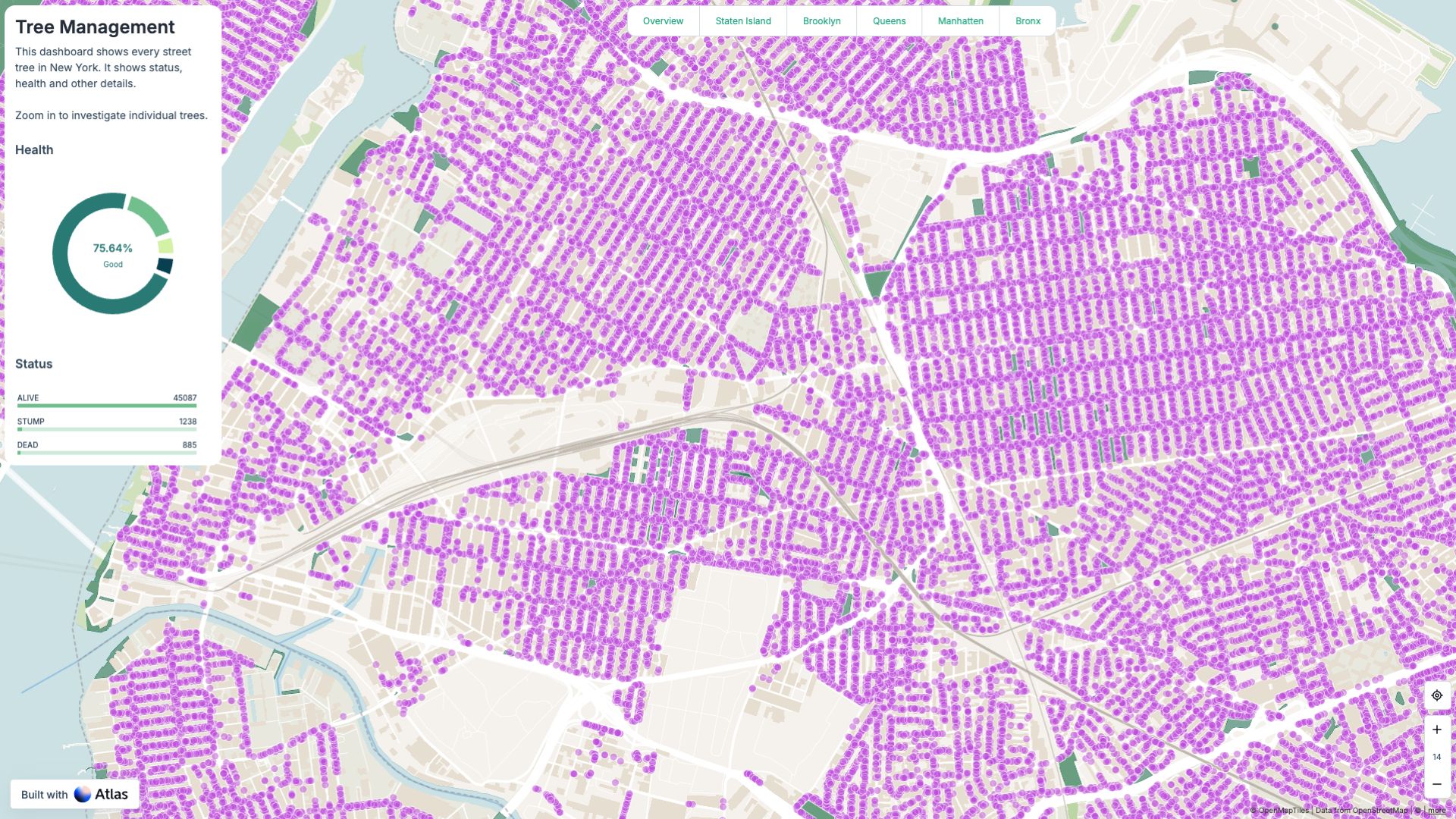 Tree Management Dashboard