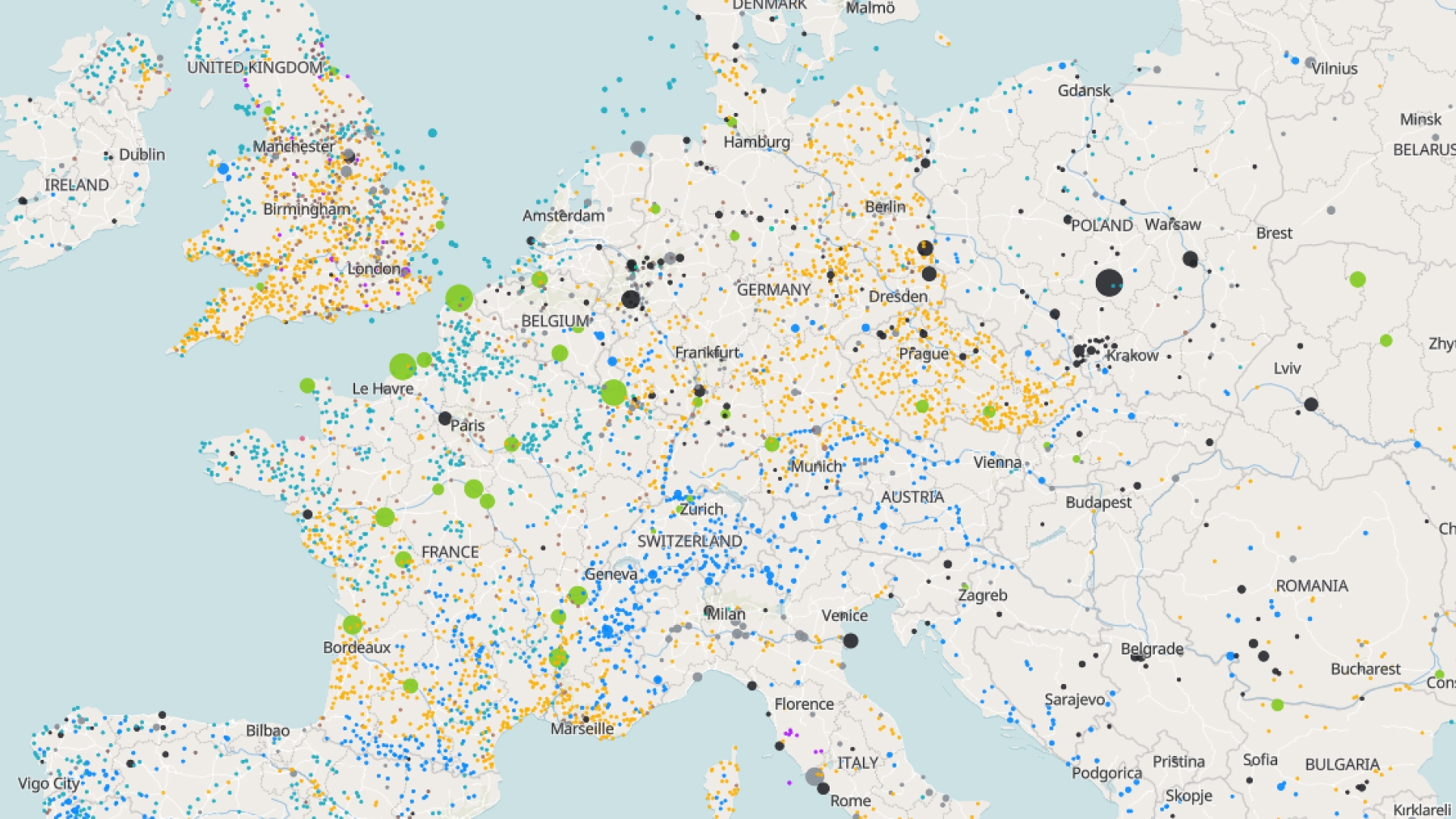 Cluster maps