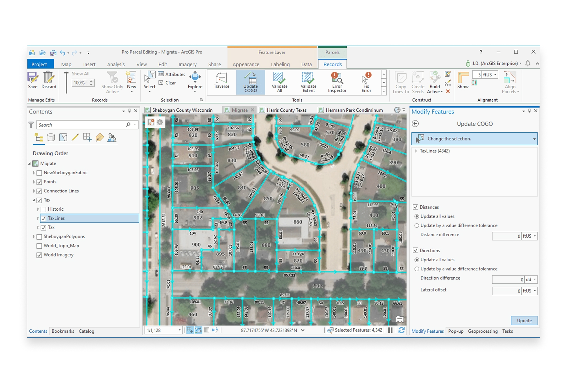 ArcGIS Pro interface