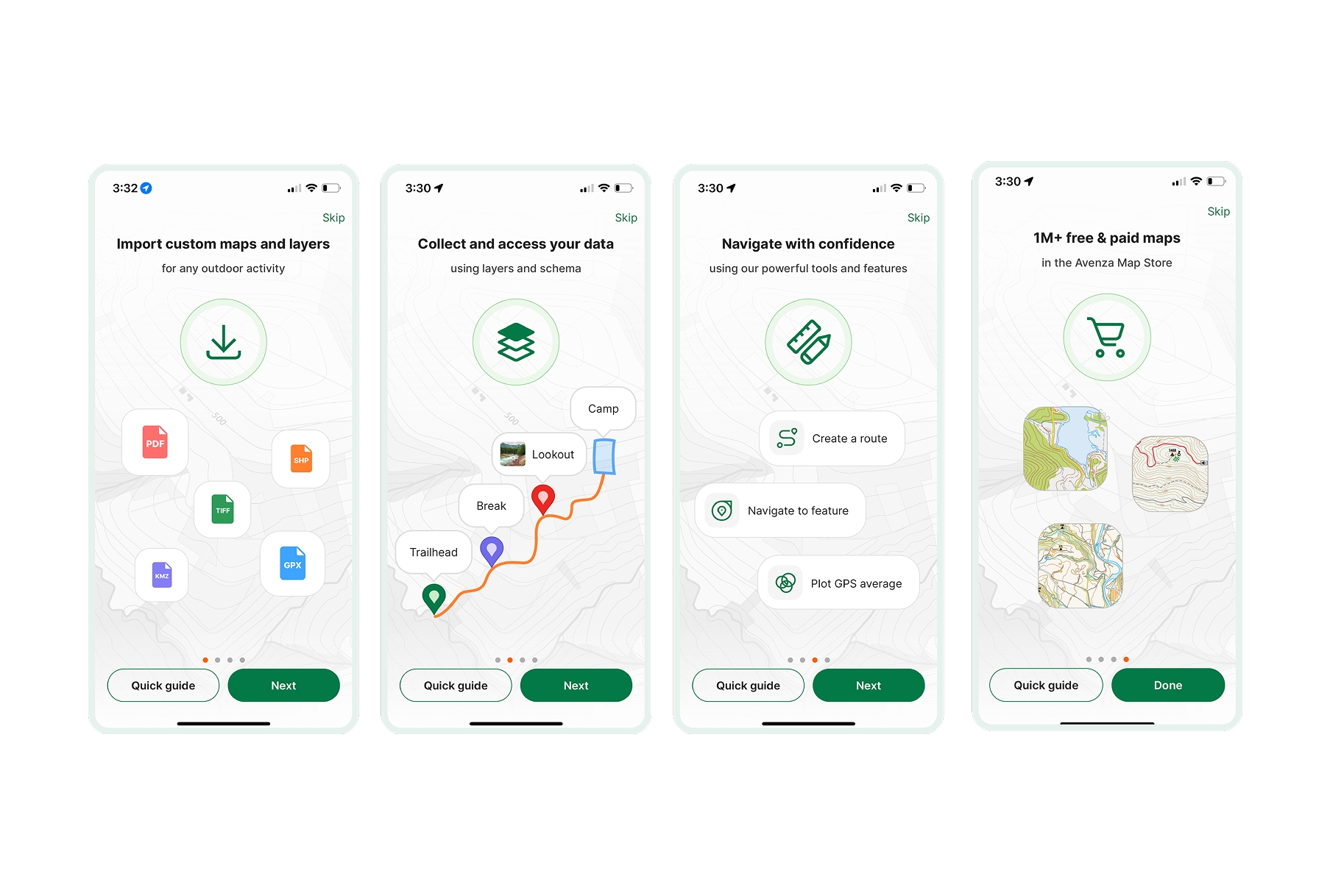 Avenza Maps interface