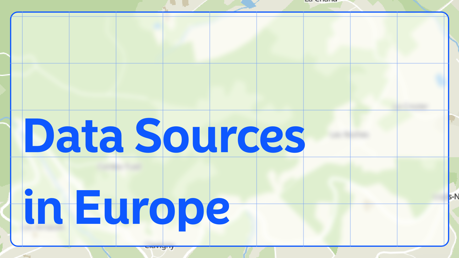 Top Sources of GIS Data in Europe