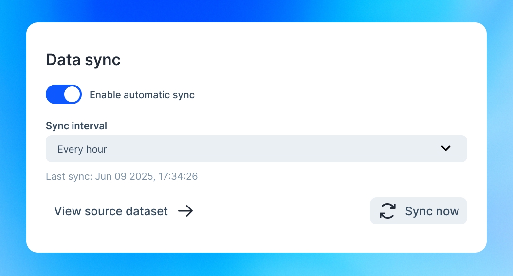 Data sync