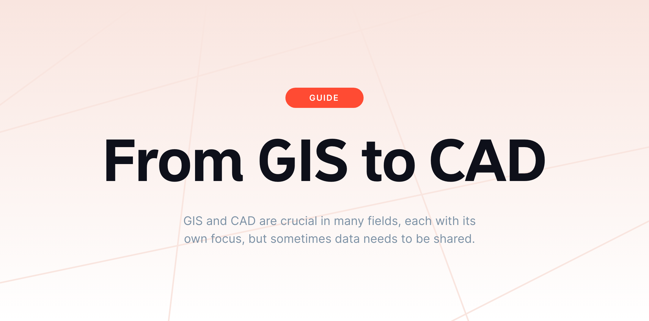 From GIS to CAD