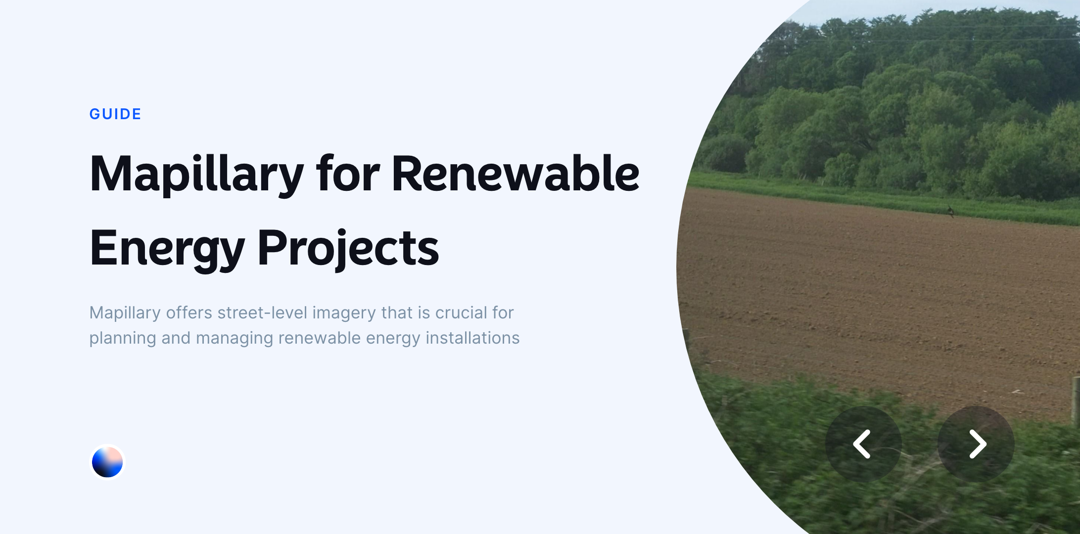 Mapillary for Renewable Energy Projects