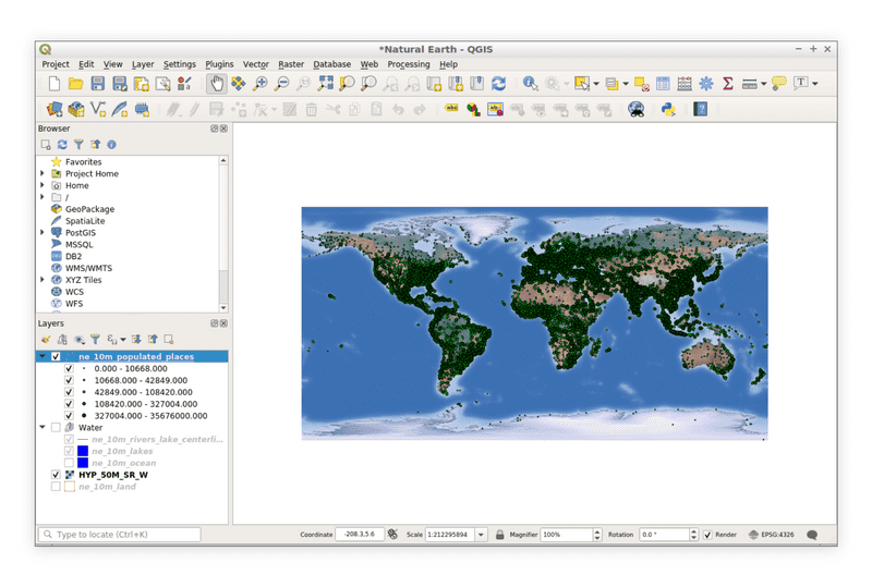 QGIS interface